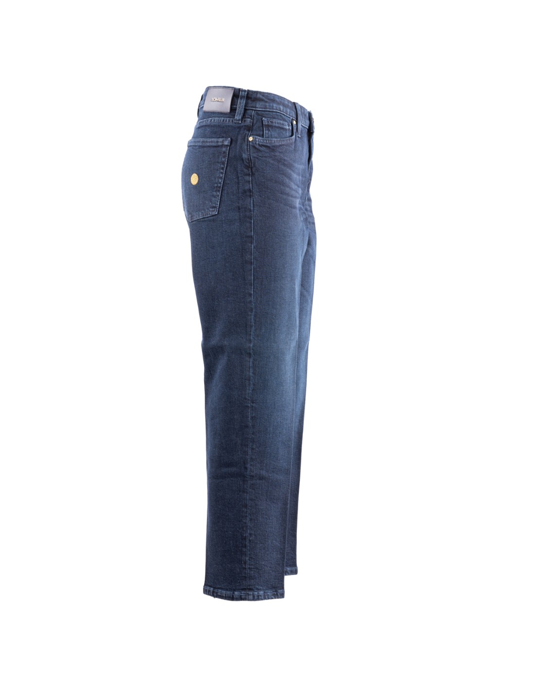 shop DON THE FULLER  Jeans: Don The Fuller jeans "Manila".
Straight fit.
Lavaggio: blu medio scuro.
Zip, bottone oro, salpa in pelle rosa, pallino rosa.
Composizione: 98% cotone, 2% elastan.
Made in Italy.. MANILA DTF-D number 9614966